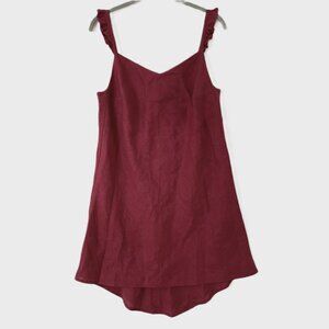 Black Ficus Linen Slip Dress